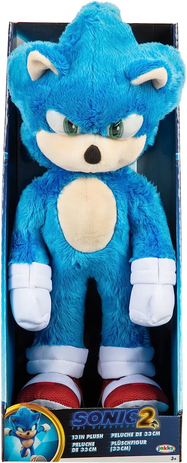 Sonic The Hedgehog 2 Movie 33cm Sonic Basic Plush