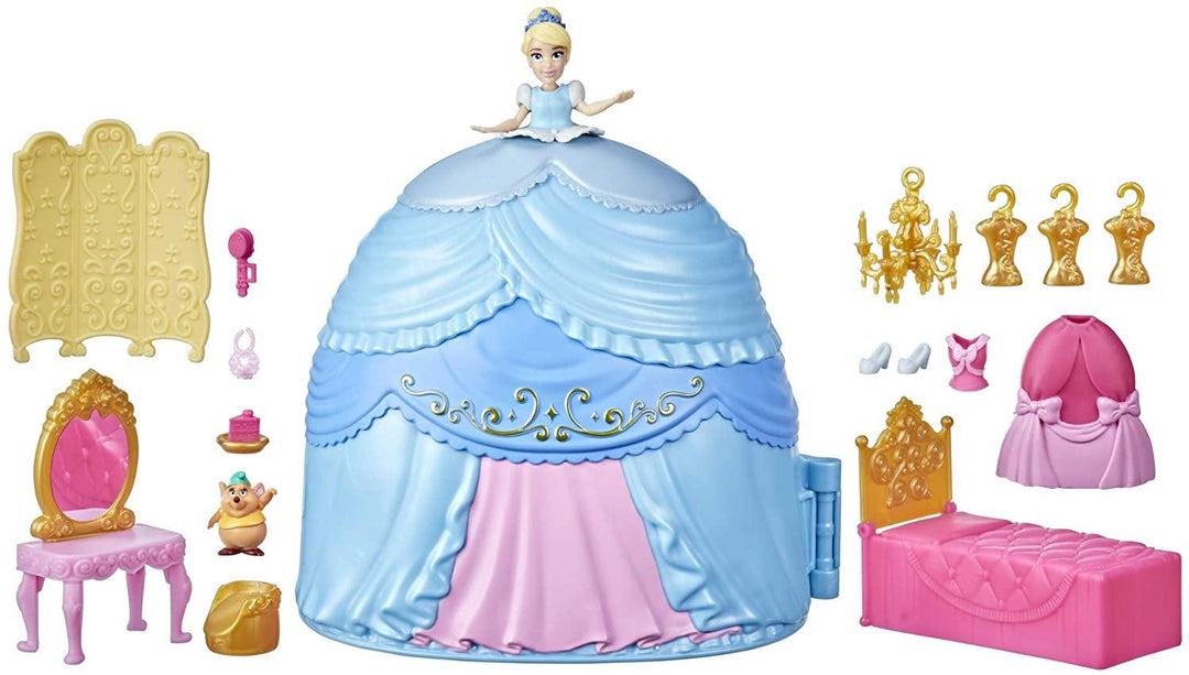 Disney Princess Secret Styles Cinderella Story Skirt Playset with Doll Clothes - Yachew