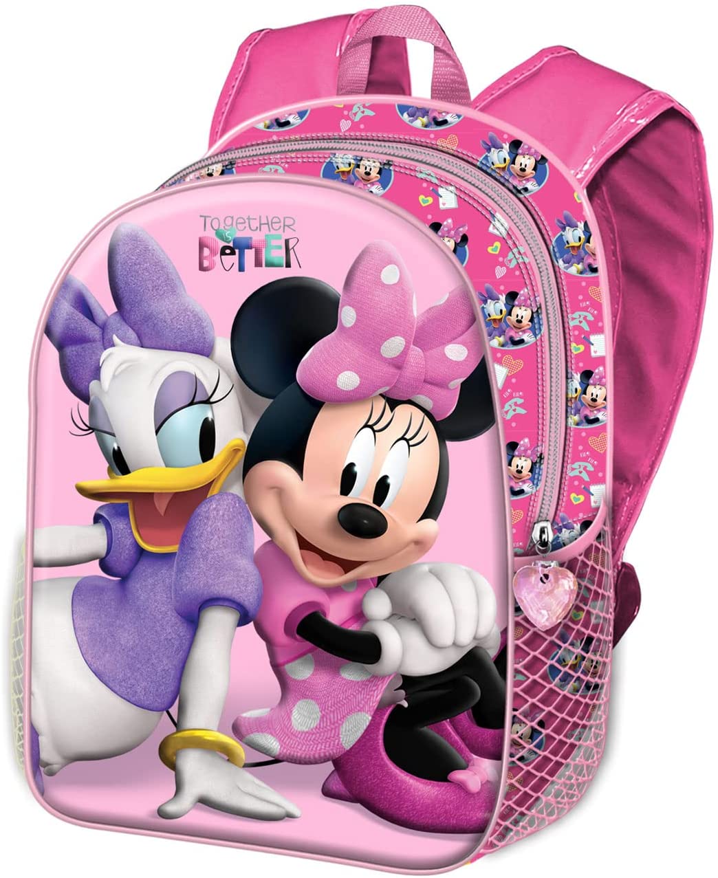 Daisy Duck Sisters-Small 3D Backpack, Pink