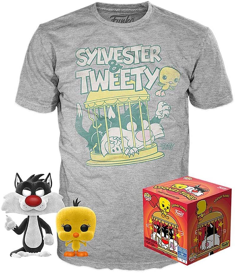 Looney Tunes - POP N° 309 Sylvester & Tweety Flocked SE + T-Shirt - S
