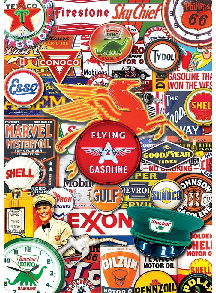 1000 Piece Jigsaw Puzzle for Adult, Family, Or Kids - Retro Petrol by Masterpiec