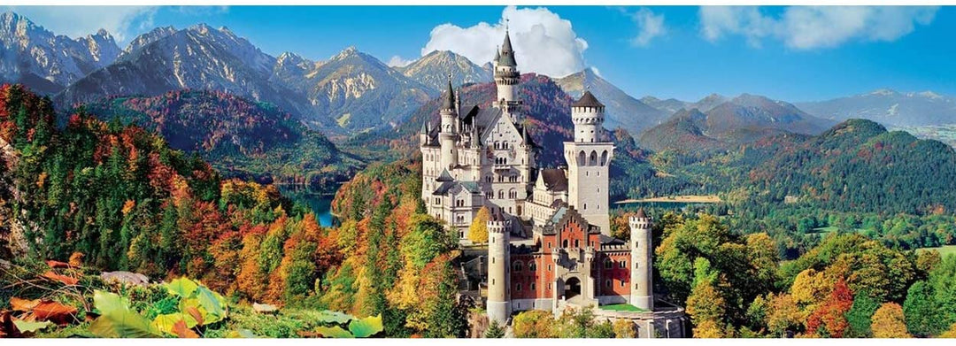 Clementoni - 39438 - Collection Panorama Puzzle for Adults and Children - Neuschwanstein - 1000 Pieces