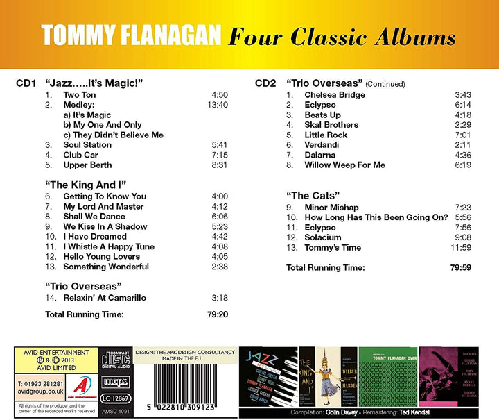 Tommy Flanagan - Four Classic Albums (Jazz It's Magic / The King And I / Trio Overseas / The Cats) [Audio CD]