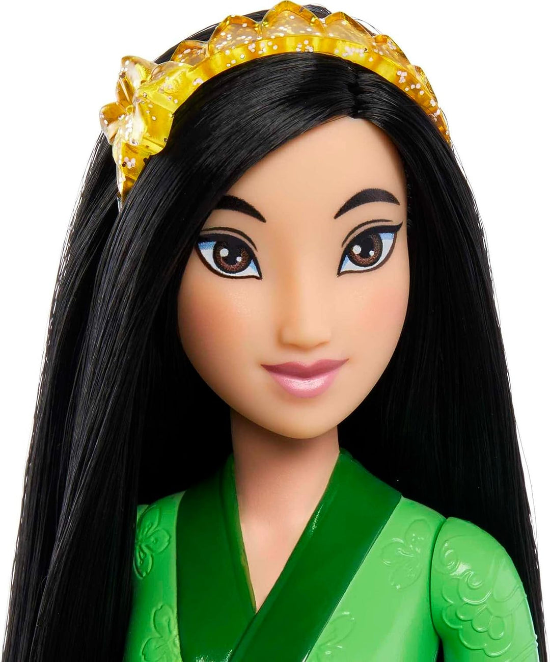 Disney Princess Toys, Mulan Posable Fashion Doll with Sparkling Clothing and Accessories