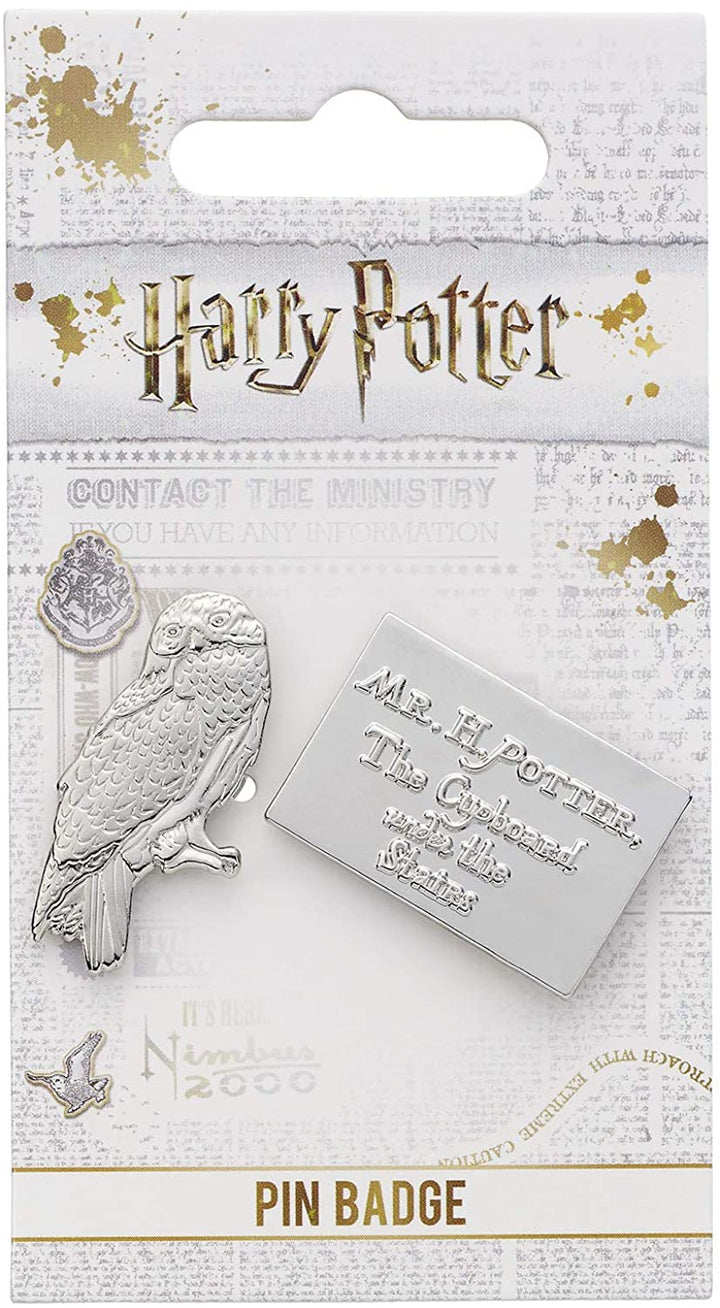 Official Harry Potter Hedwig & Letter Pin Badge by The Carat Shop