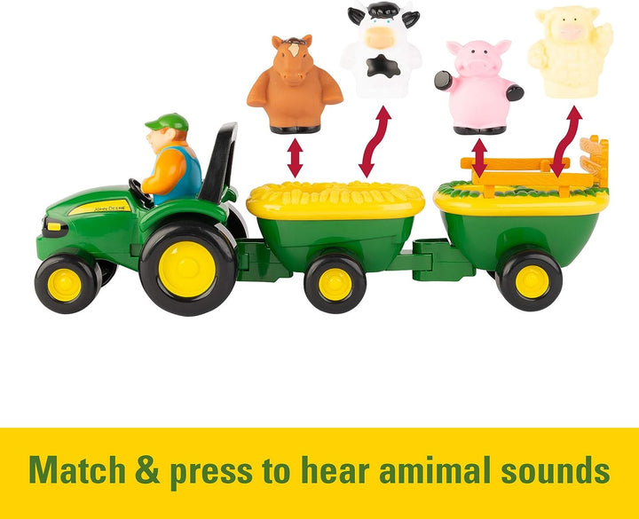 John Deere 736 34908VB Animal Sounds Hayride, Multicoloured, X-Large