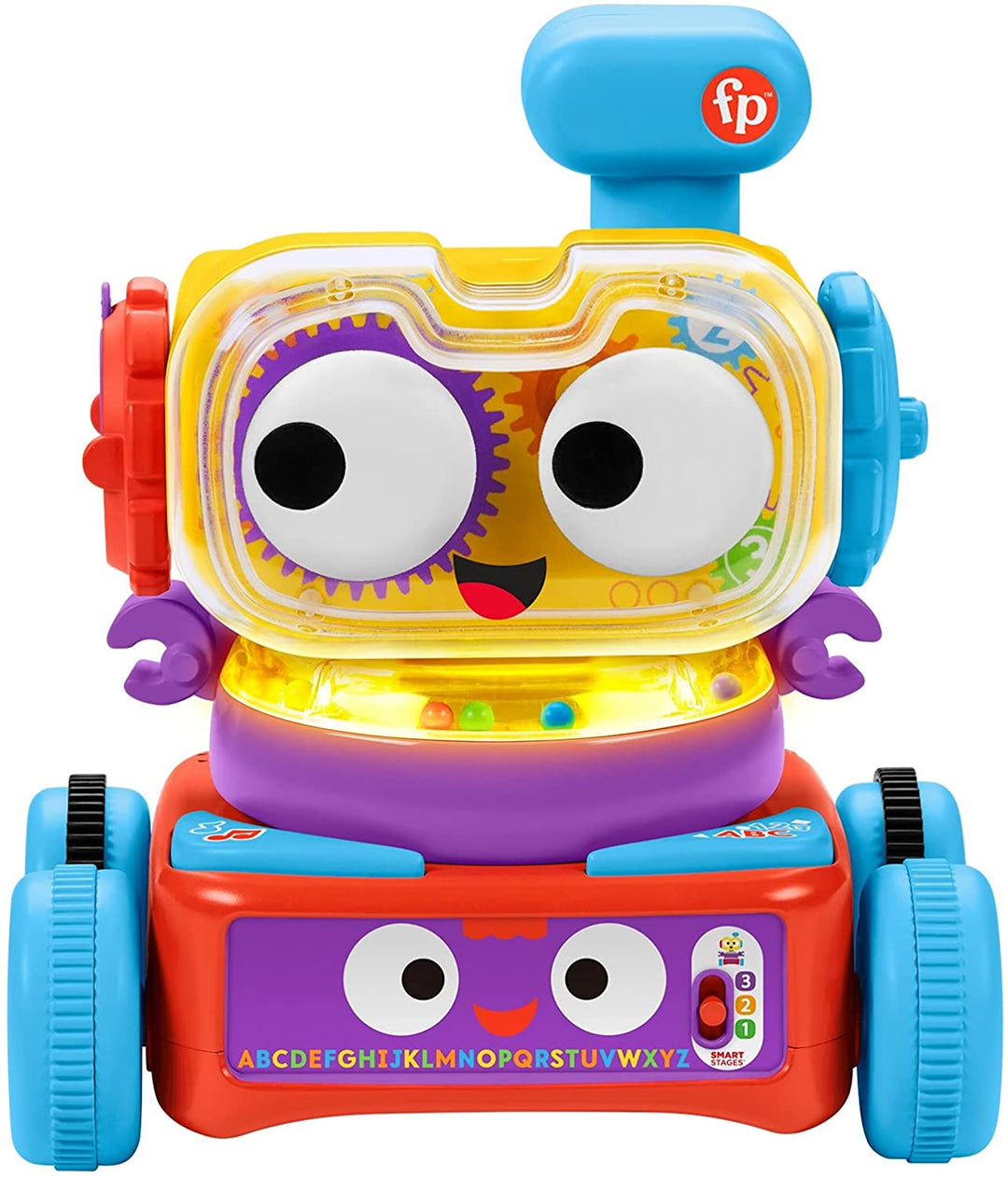 Bot d&#39;apprentissage ultime 4-en-1 de Fisher-Price, jouet d&#39;activité électronique avec lumières, musique et contenu éducatif pour les nourrissons et les enfants