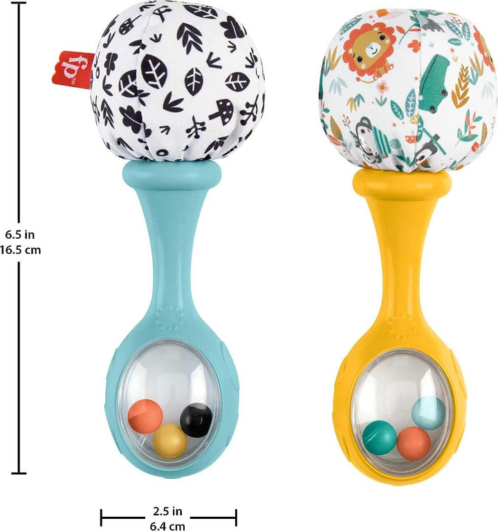 Fisher-Price Rattle ‘n Rock Maracas baby rattle sensory toys for newborn babies