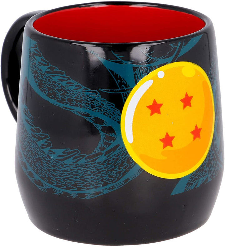 Stor Nova Ceramic Mug 360 ml Dragon Ball in Gift Box, Black, Medium