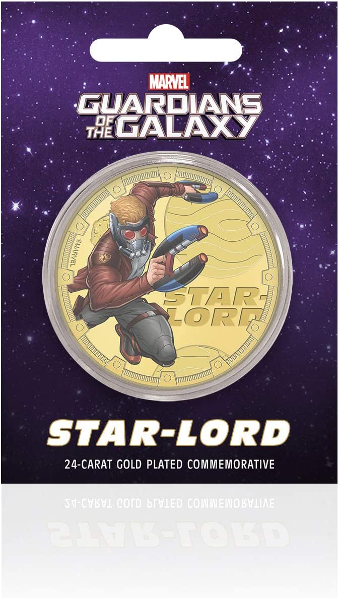 Marvel Gifts Guardians of the Galaxy Collectable Rare Gold Coin Medal - Star-Lor