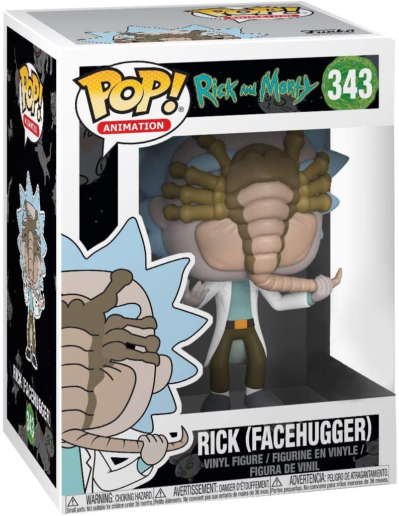 Rick And Morty Rick (Facehugger) Funko 28455 Pop ! Vinyle #343