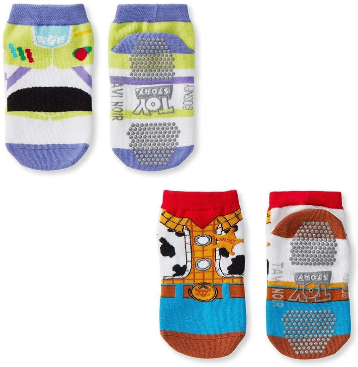 Tavi Noir Tiny Soles, 2 Pairs, Exclusive Disney Grip Sock Collection for Toddlers and Kids 2-6 Years, (S/M)