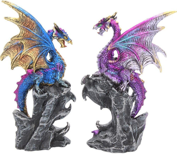 Nemesis Now U3518J7 Realm Protectors (Set of Two) Figurine 15cm Purple