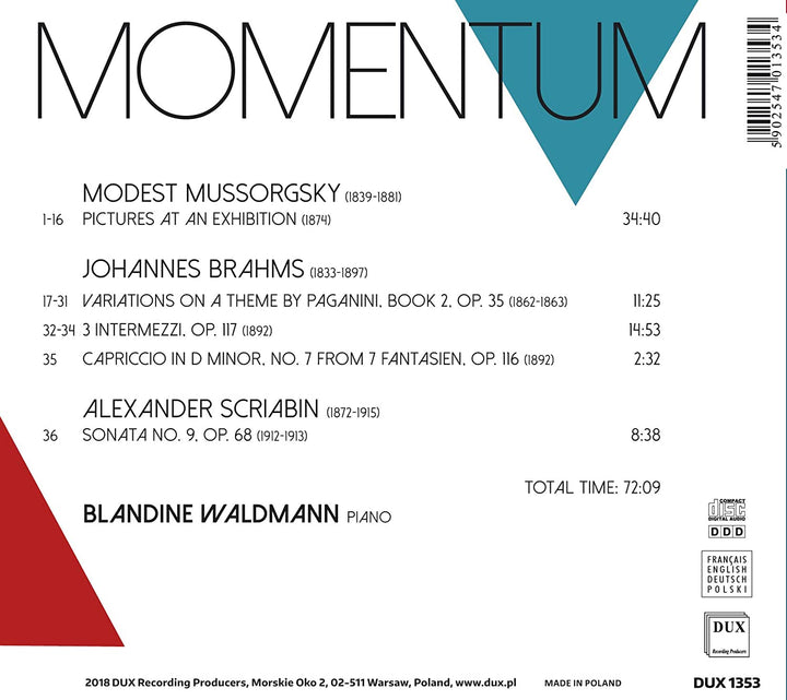 Blandine Waldmann: Momentum [Audio CD]