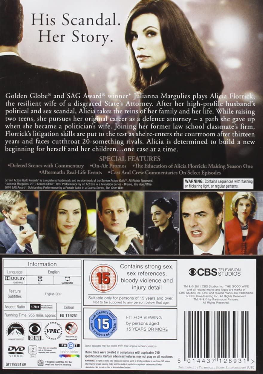 The Good Wife - Complete Season 1 - Drama [DVD]