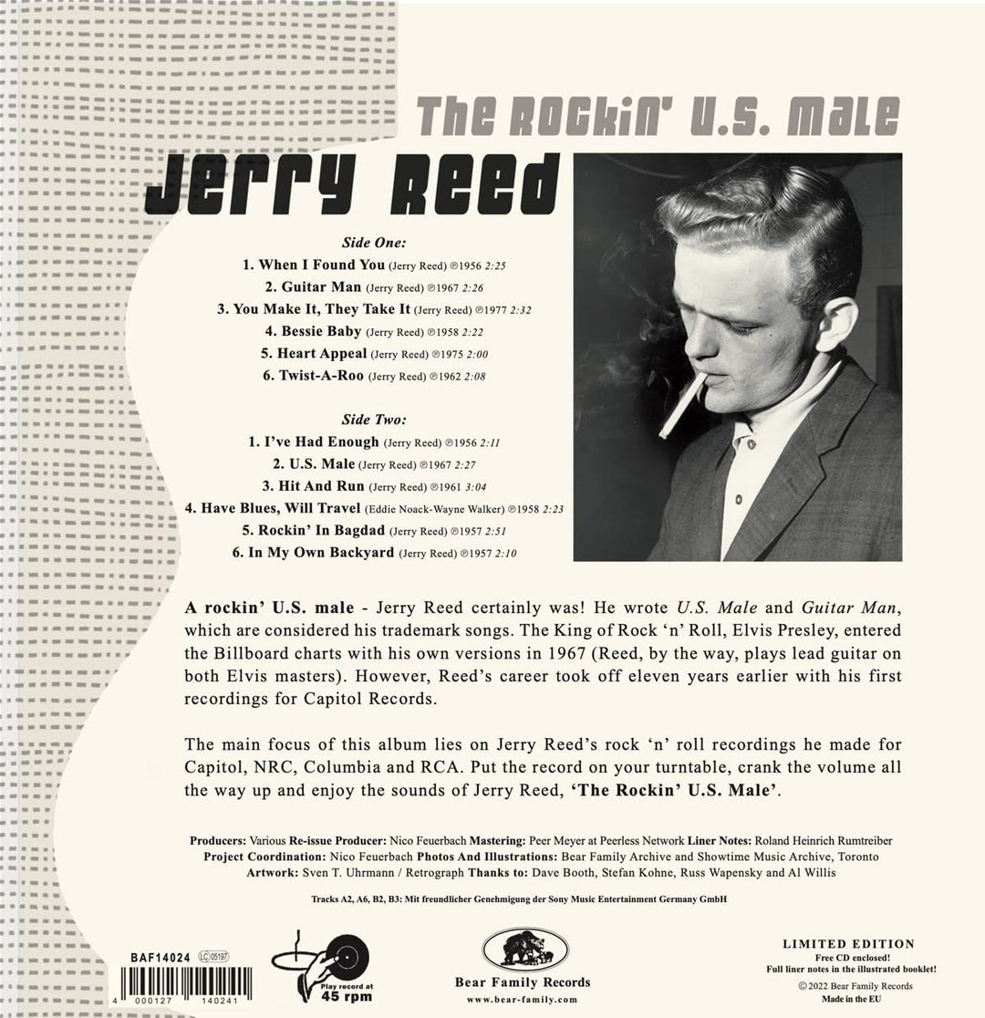 Jerry Reed - The Rockin' U.s. Male [VINYL]