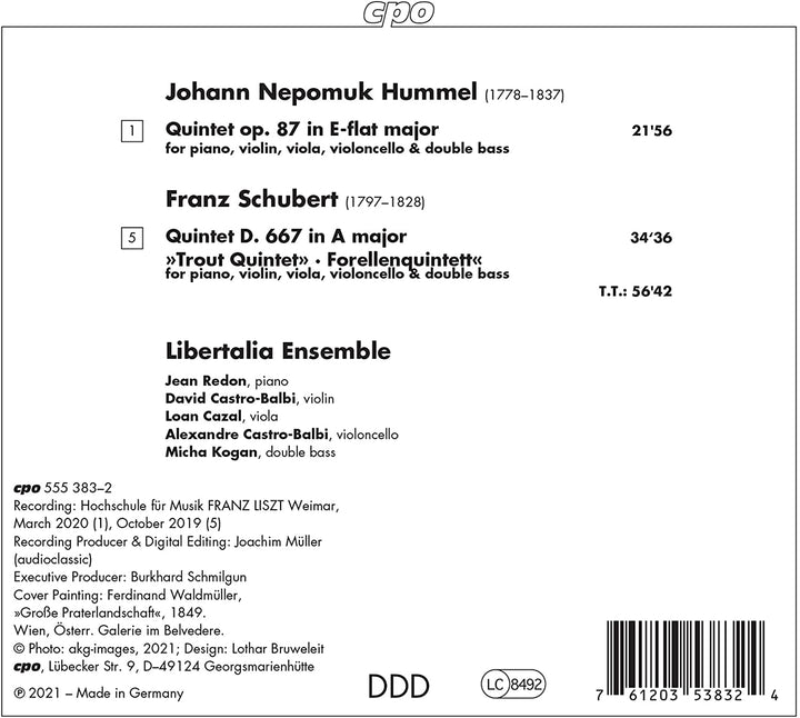 Chamber Music [Libertalia Ensemble] [Cpo: 555383-2] [Audio CD]