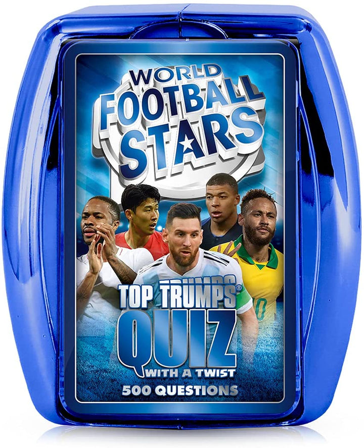 World Football Stars Top Trumps Quiz Jeu - Bleu