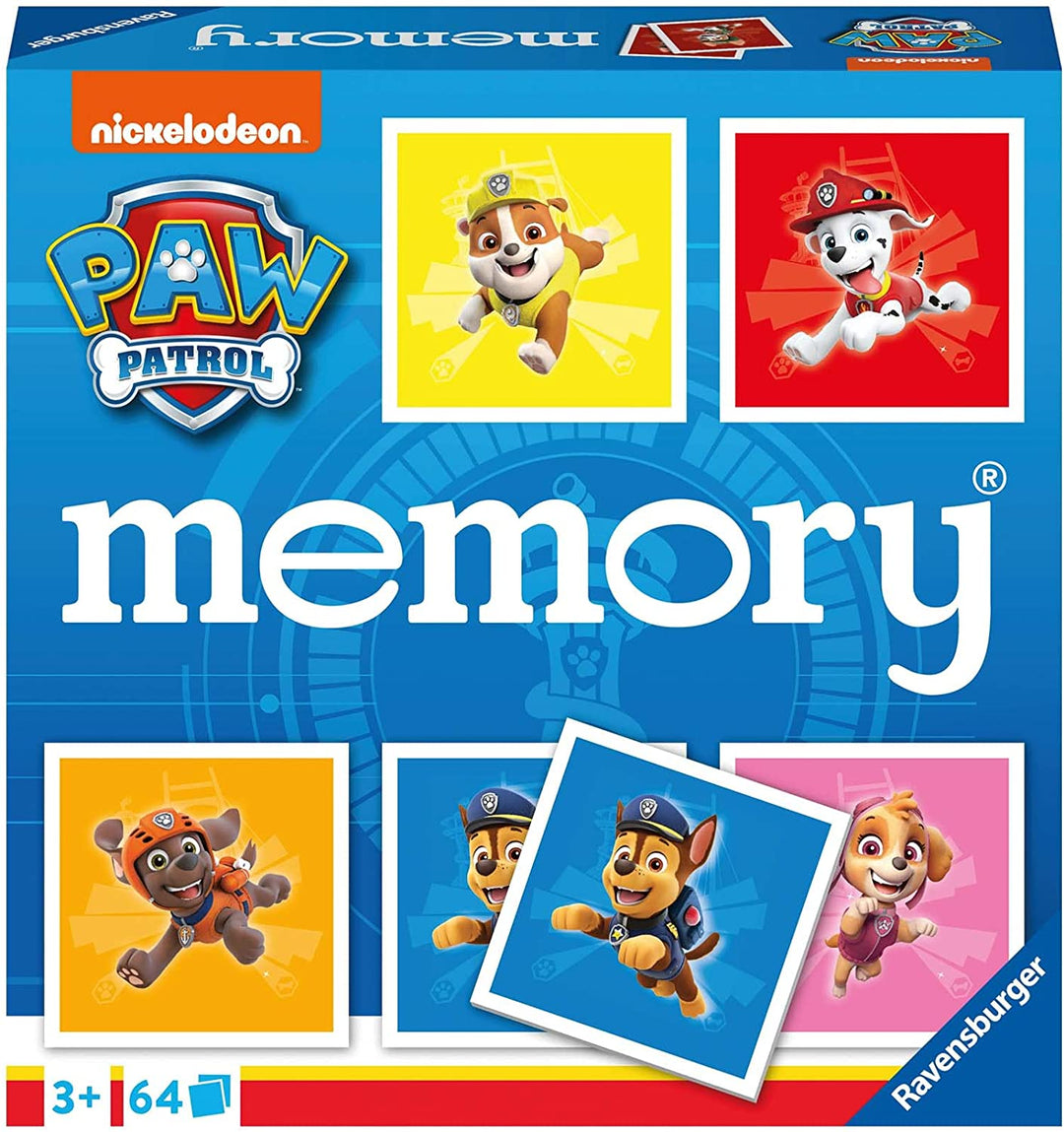 Ravensburger Paw Patrol Memory Game - Matching Picture Snap Pairs For Kids Age 3
