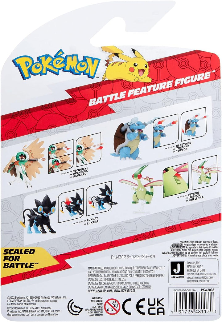 Pokemon PKW3038 Feature 4.5-Inch Decidueye Battle Figure with Arrow Launcher