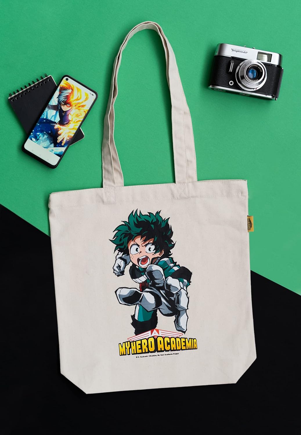 Grupo Erik Unisex's Cotton Tote Bag, Hero Academia, one Size Cotton Bag