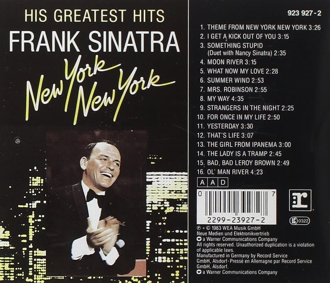 Frank Sinatra - New York New York [Audio CD]