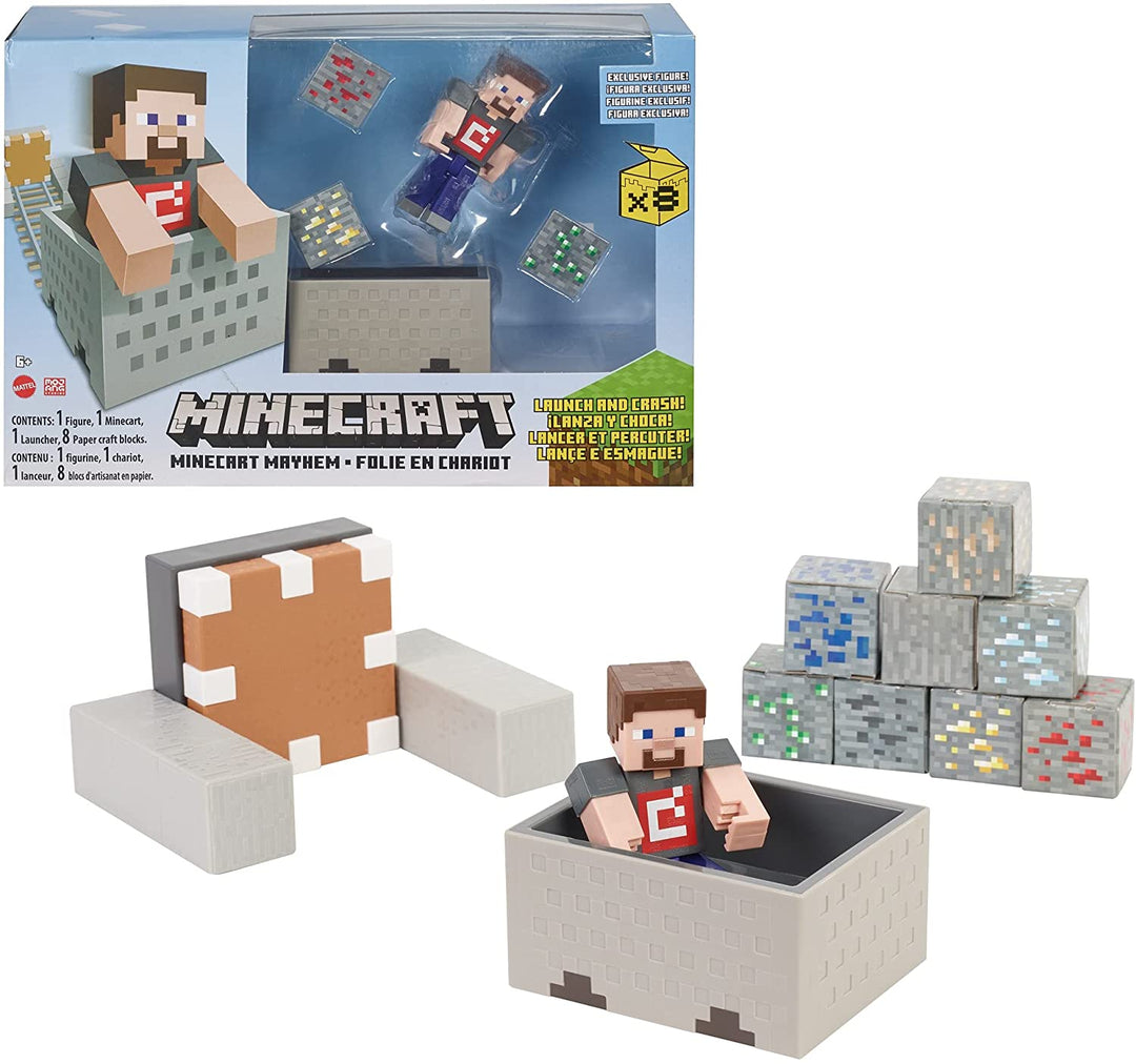 Minecraft Minecart Mayhem Playset