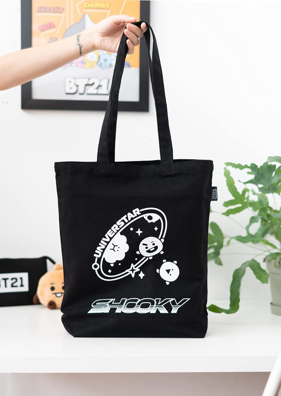 Grupo Erik BT21 Official Merchandise Cotton Tote Bag - Cotton Shopping Bag