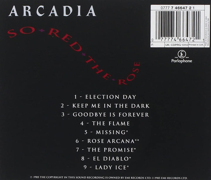 So Red The Rose - Arcadia  [Audio CD]