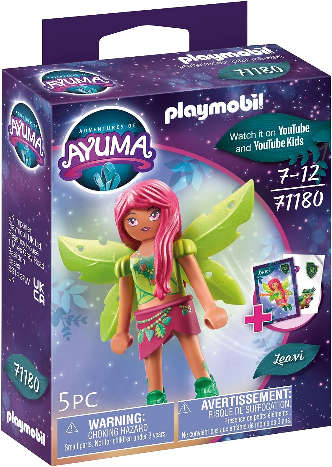 Playmobil 71180 Adventures of Ayuma - Forest FAiry Leavi, fAiries, Mystical Adventures, Fun Imaginative Role-Play, Playset Suitable for Children