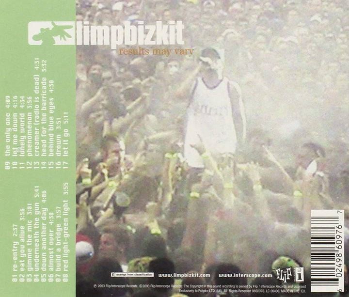 Limp Bizkit - Results May Vary [Audio CD]