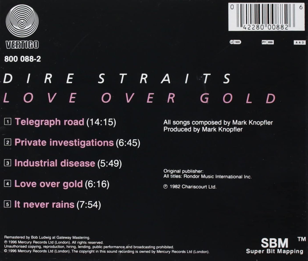 Dire Straits - Love Over Gold [Audio CD]