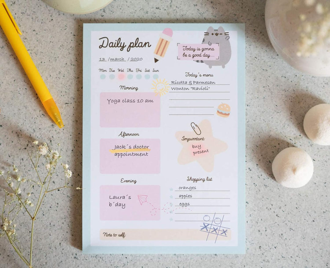 Pusheen Foodie Weekly Planner A5 | Desk Calendar | Family Calendar