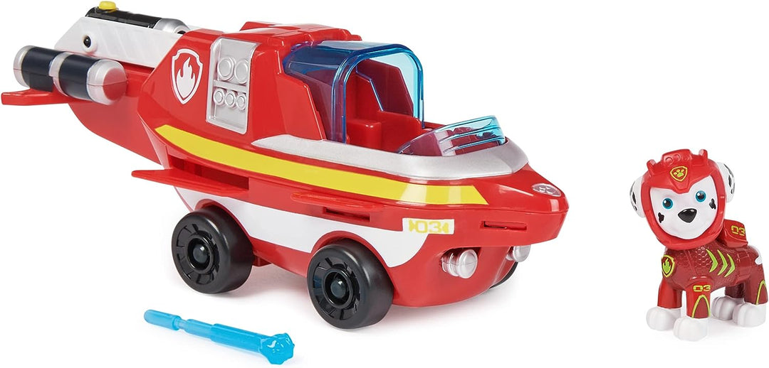 Paw Patrol Aqua Pups Marshall Transforming Dolphin Vehicle with Collectible Action Figure