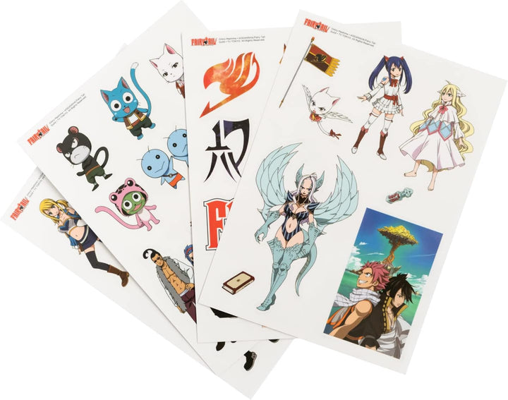 Grupo Erik Official Fairy Tail Gadget Decals - 38 Waterproof and Removable Stickers
