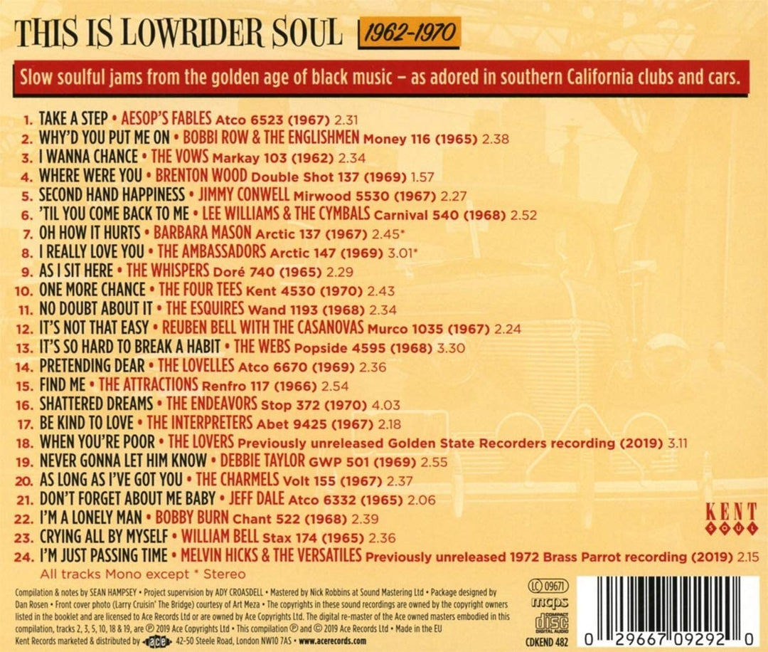 This Is Lowrider Soul [Audio CD]