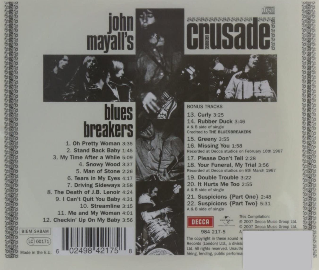 Crusade - John Mayall [Audio CD]