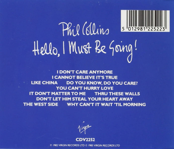 Phil Collins - Hello, I Must Be Going! [Audio CD]