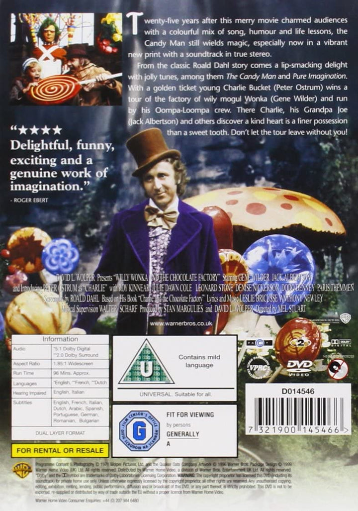 Charlie and the Chocolate Factory - Fantasy/Family [DVD]