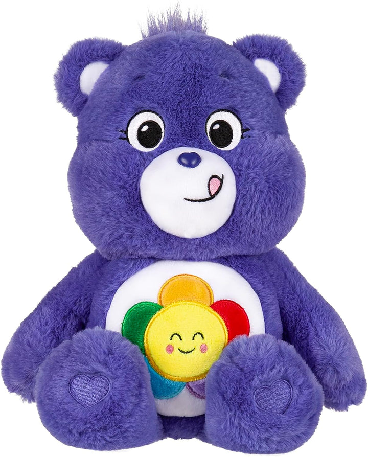 Care Bears Basic Fun 22082 Harmony Bear, 35cm Collectable Cute Plush Toy, Soft Toy