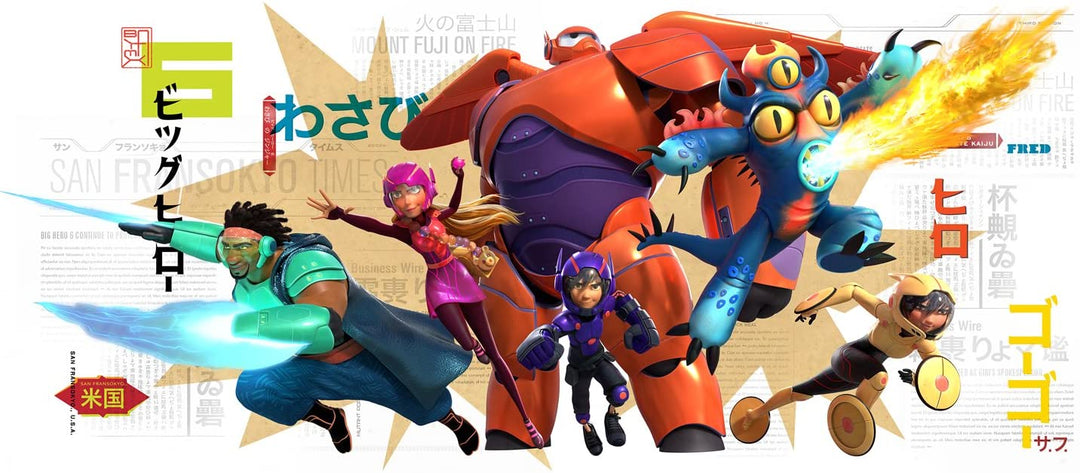 RoomMates Big Hero 6 Wall Graphix Peel and Stick Giant Wall Decals