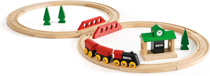 BRIO Classic Figure of 8 Set Train Set Toddler Toy for Kids 2 Years Up - Compatible with all BRIO Railway Sets & Accessories