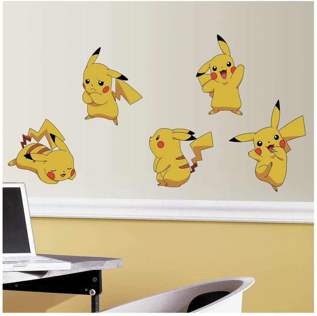 RoomMates Pokemon Pikachu Peel and Stick Wall Decals - RMK3596SCS, Multi