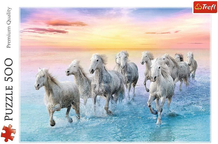 Trefl Galloping Horses Jigsaw Puzzle - Premium Quality 500-Piece Puzzle for Adults & Kids (37289)