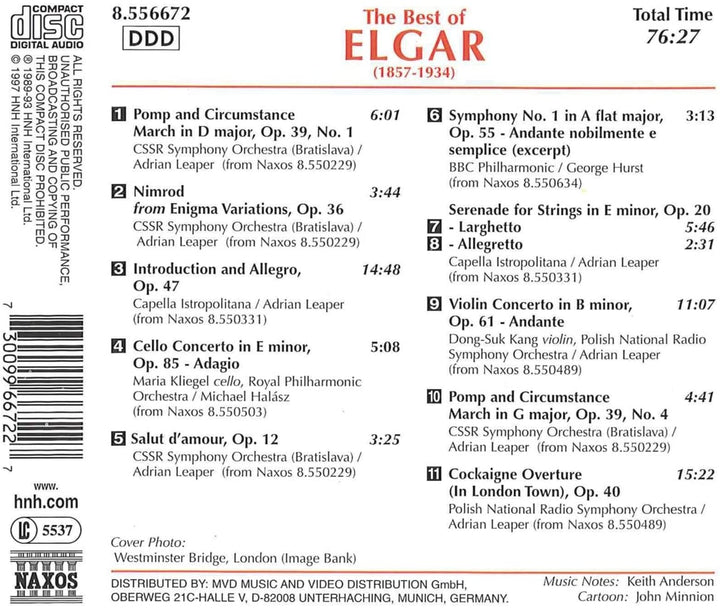 The Best of Elgar [Audio CD]