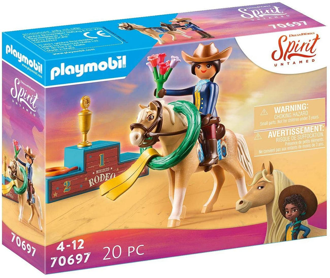 Playmobil DreamWorks Spirit Untamed 70697 Rodeo Pru, pour les enfants à partir de 4 ans