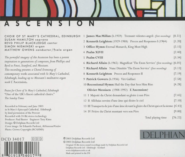 Choir of St Marys Cathedral - Ascension [Audio CD]