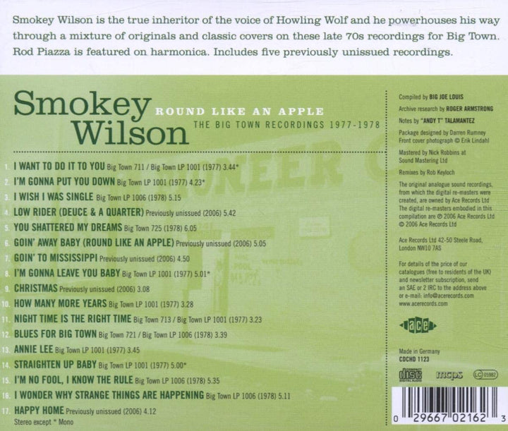 Smokey Wilson - Round Like An Apple: the Big Town Recordings 1977-1978 [Audio CD]