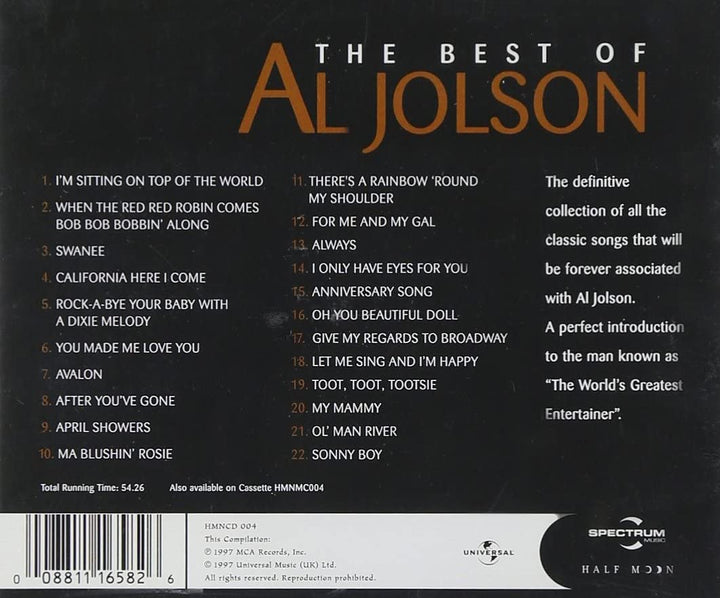 The Best Of Al Jolson [Audio CD]