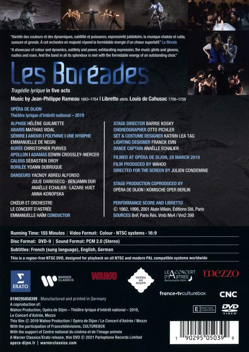 Rameau: Les Boreades [2021] [DVD]